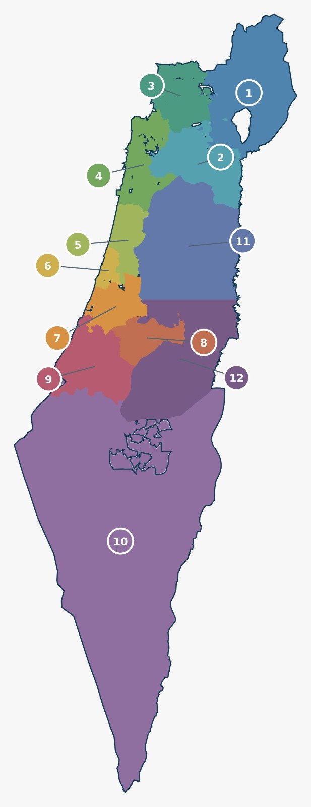 מפת מחוזות